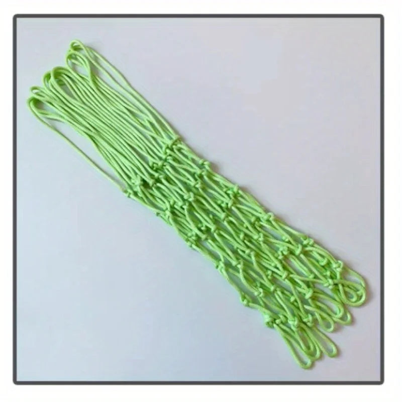 Green Fluorescent Basketball Net, Self Luminous, for Children's Basketball Frame