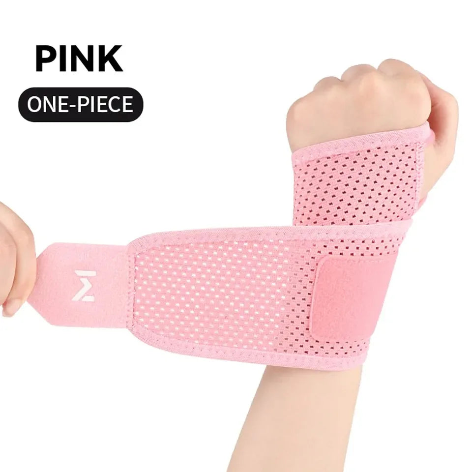 Breathable Wrist Support Brace for Gym / Work - Adjustable Compression Sleeve, Arthritis & Carpal Tunnel Relief