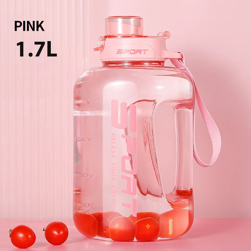 1.2L/1.7L/2.5L Large-Capacity Sports Water Bottle