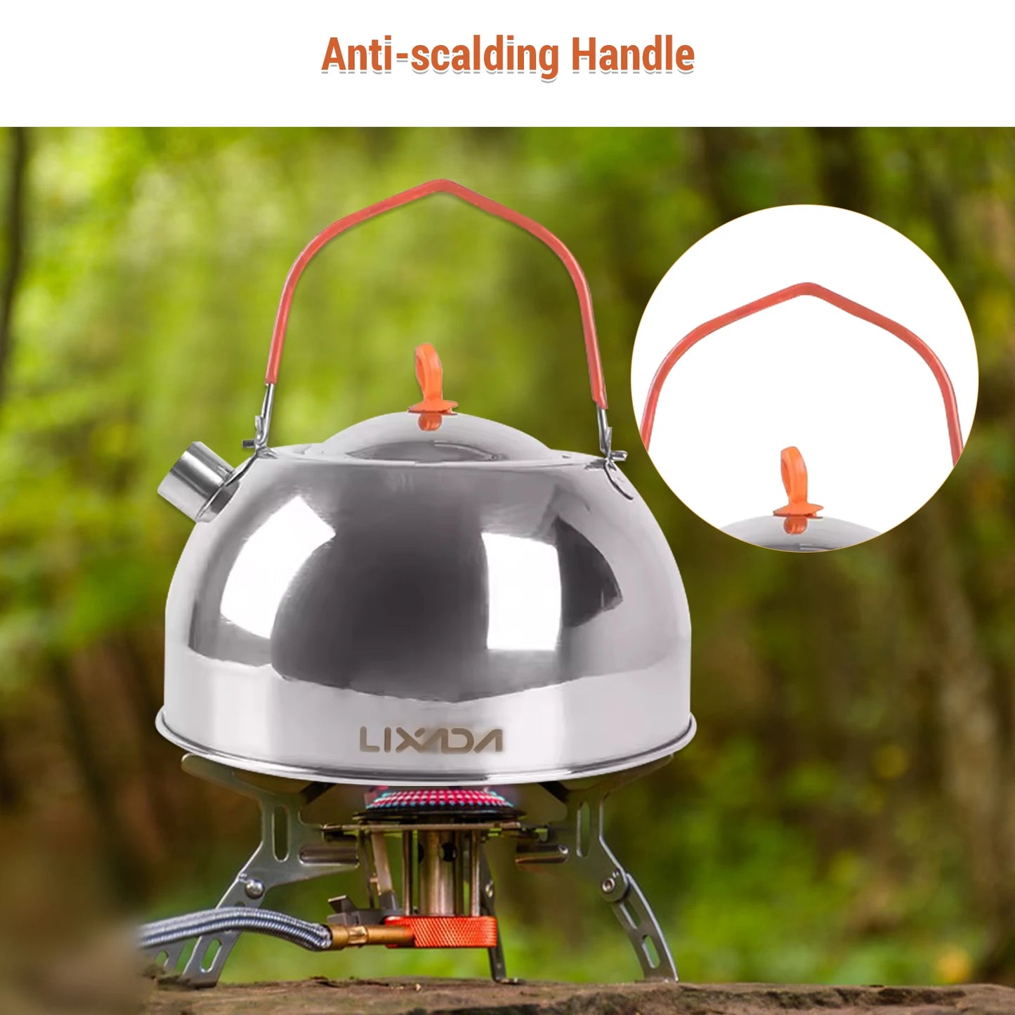 Collapsible Camping Cookware Stainless Steel for 1-2 People Cooking Pot Frying Pan Suitable for All Stove Types Lightweight