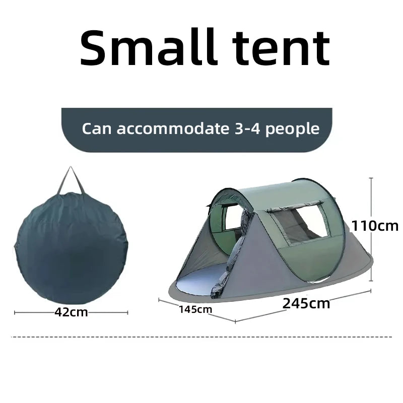 5-8 people quick opening hand throw tent waterproof camping boat tent outdoor tent fully automatic pop-up