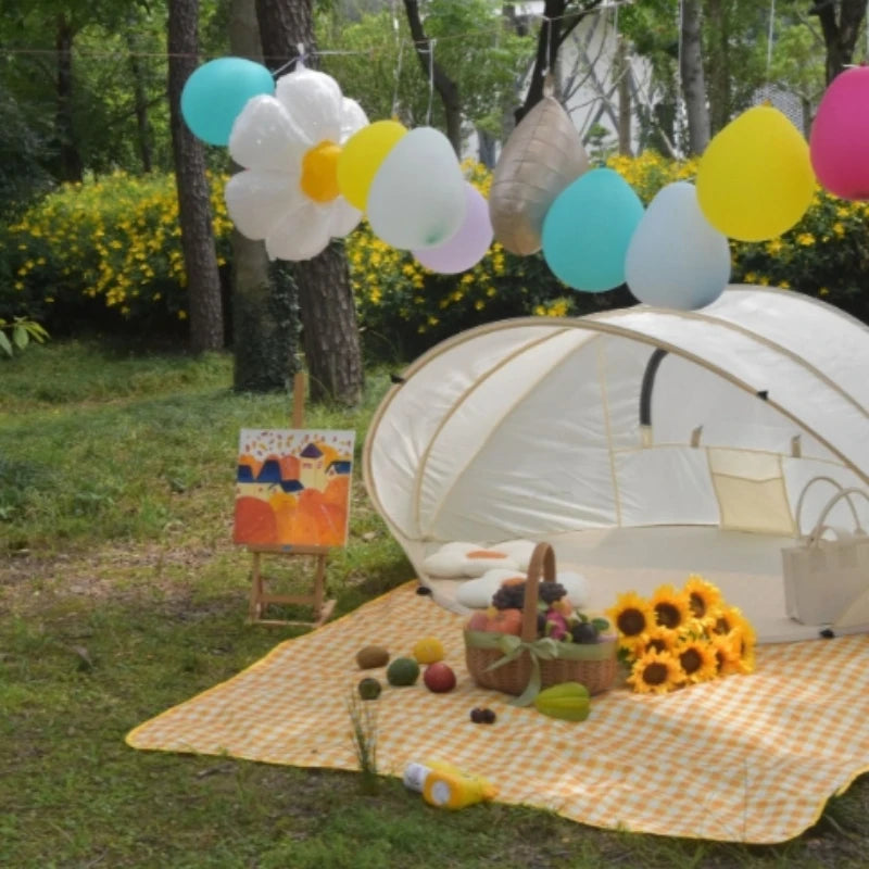 1pc 2-3 person tent outdoor camping portable sunshade quick throwing tent garden courtyard game house travel supplies