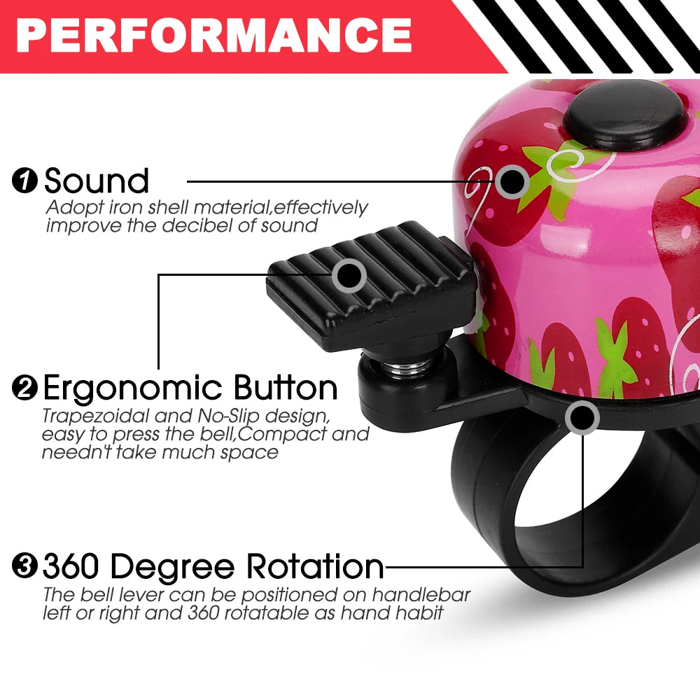 Bicycle Bell Alloy, Mountain Road Bike Ring, Cycling Handlebar Metal Ring Bell