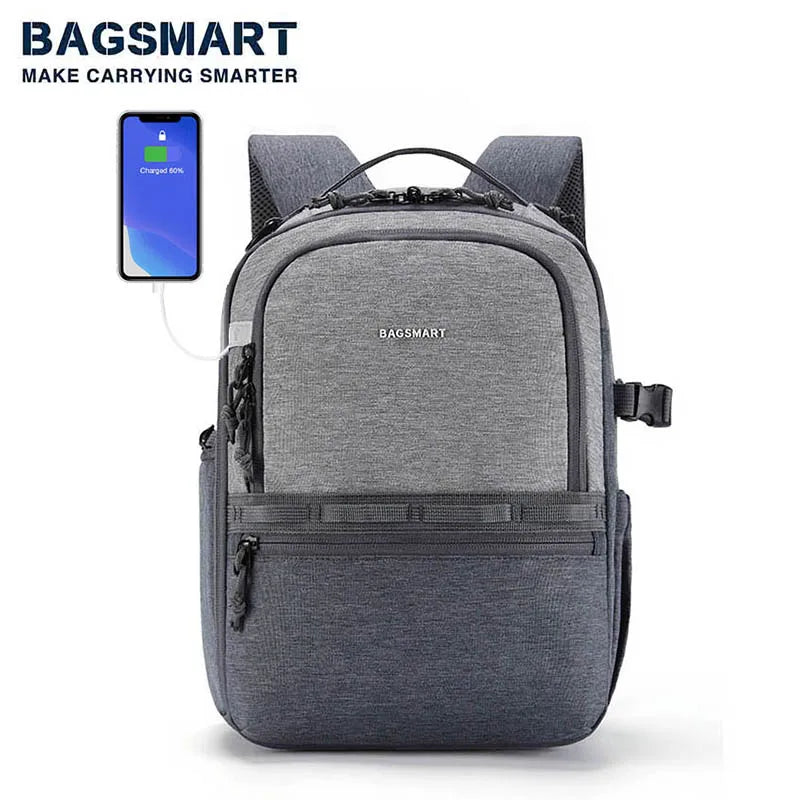 BAGSMART Camera Backpack for Photographers DSLR SLR Camera Backpacks Waterproof Backpack Fit up to 12.9" iPad with Tripod Holder