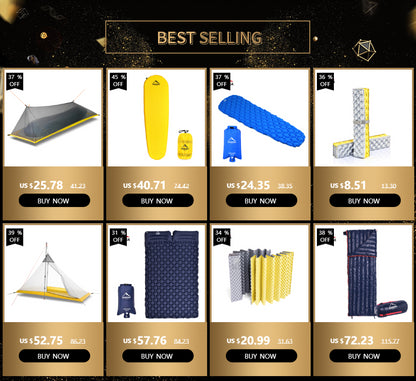 Widesea Camping Sleeping Pad Inflatable Air Mattresses Outdoor Mat Furniture Bed Ultralight Cushion Pillow Hiking Trekking