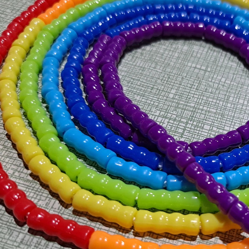 2.2m 2.4m 2.6m 3m 3.6m Multicolor Soft PVC Beads Jump Rope, for Kids & Adults