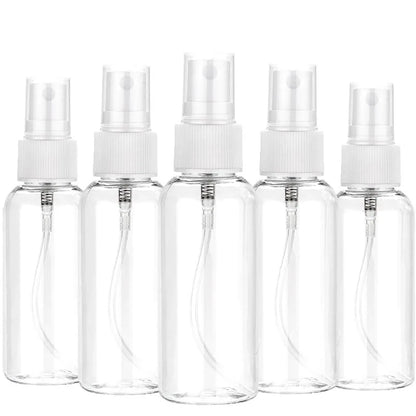3/5/10pcs Refillable 10ml 30ml 50ml 60ml 100ml Clear PET Plastic Portable Spray Bottle Empty Perfume Container