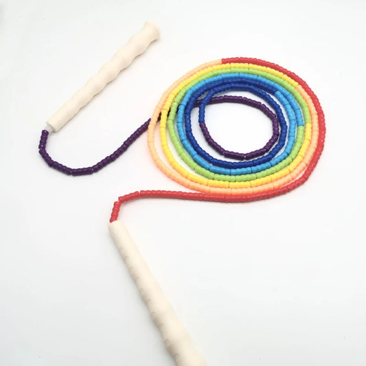 2.2m 2.4m 2.6m 3m 3.6m Multicolor Soft PVC Beads Jump Rope, for Kids & Adults