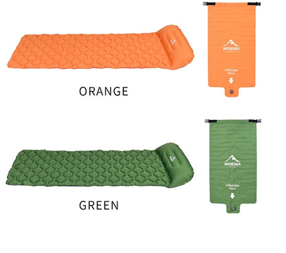 Widesea Camping Sleeping Pad Inflatable Air Mattresses Outdoor Mat Furniture Bed Ultralight Cushion Pillow Hiking Trekking
