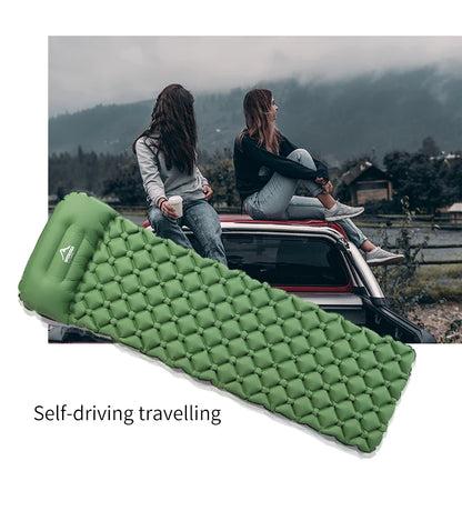 Widesea Camping Sleeping Pad Inflatable Air Mattresses Outdoor Mat Furniture Bed Ultralight Cushion Pillow Hiking Trekking
