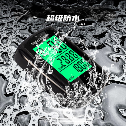Wired Bike Computer 19 Functions Touch Bike Speedometer Odometer Waterproof Bicycle Computer with Backlight Bike Speedometer