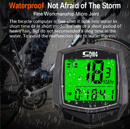 Wired Bike Computer 19 Functions Touch Bike Speedometer Odometer Waterproof Bicycle Computer with Backlight Bike Speedometer