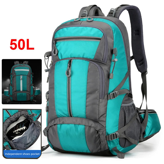 50L Camping Backpack, for Hiking, Trekking, Climbing, Travel