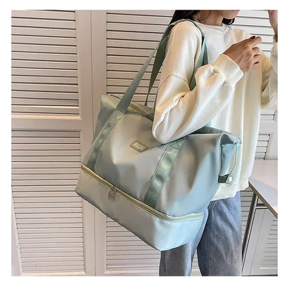 Large Capacity Sport Bag, with Dry / Wet Separation, Shoulder Bag for Fitness, Gym, Outdoor, Travel