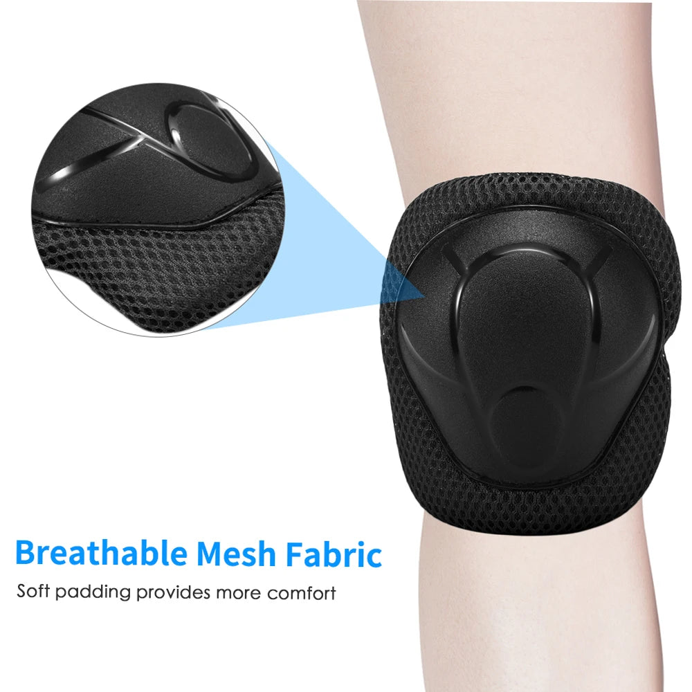 Kids 7 in 1, Helmet and Pads Set, Adjustable, Knee Pads Elbow Pads Wrist Guards for Scooter, Skateboard, Roller Skating, Cycling