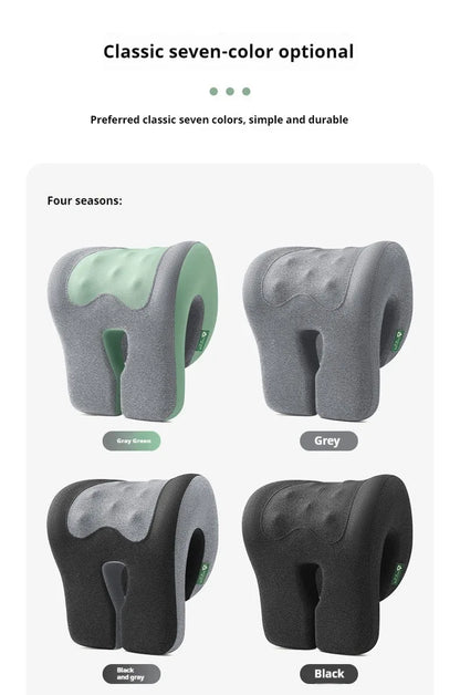 Office Chair Headrest Pillow Head Neck Shoulder Support Cushion Ergonomic Neck Pain Relief Memory Foam Travel Sleeping Pillow