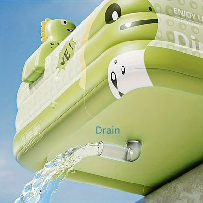 Outdoor Inflatable Swimming Pool, PVC Material, with  Dinosaurs Design