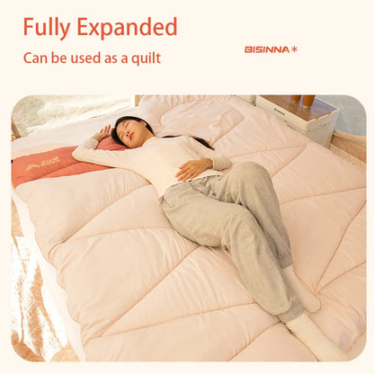 BISINNA Camping Sleeping Bag Ultralight 4 Season Warm Envelope Backpacking Cotton Sleeping Bag for Outdoor Traveling Hiking