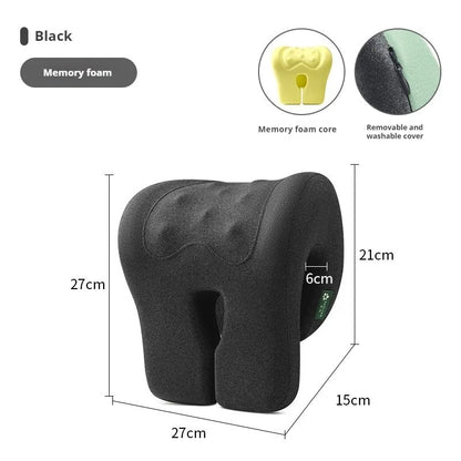 Office Chair Headrest Pillow Head Neck Shoulder Support Cushion Ergonomic Neck Pain Relief Memory Foam Travel Sleeping Pillow
