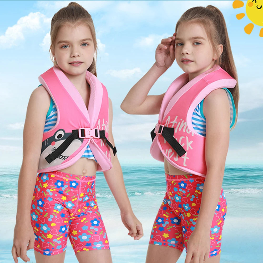 Children's Swimming Vest, Neoprene Life Jacket for Kids, Foam Floating Clothes, Water Safety Vest