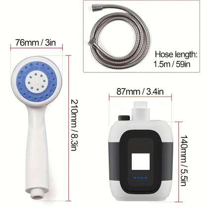 Outdoor Shower Head Rainfall Shower Large Flow Portable Showerhead Shower Mixer Bathroom Accessories For Camping Home Travel New