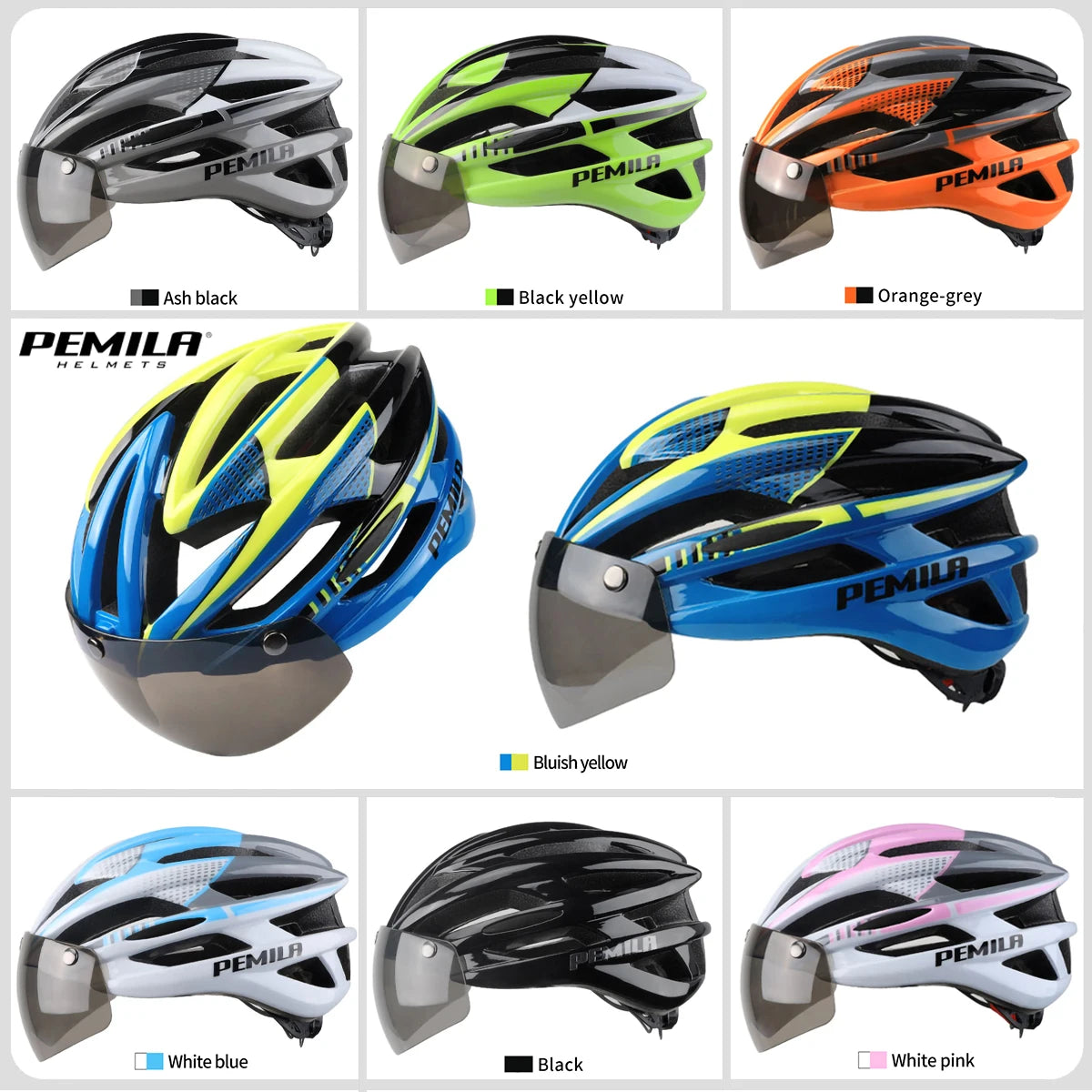 Cycling Helmet Goggle E-bike Helmet, Road Mountain Bike Helmet, Lens For Riding Bicycle, Skateboard, Scooter