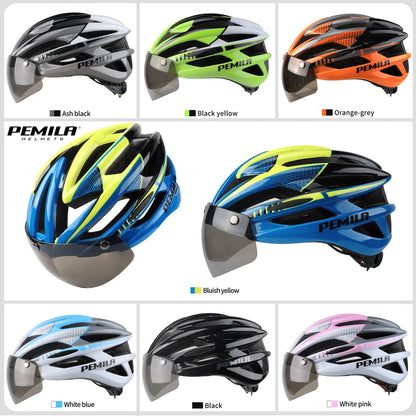 Cycling Helmet Goggle E-bike Helmet, Road Mountain Bike Helmet, Lens For Riding Bicycle, Skateboard, Scooter