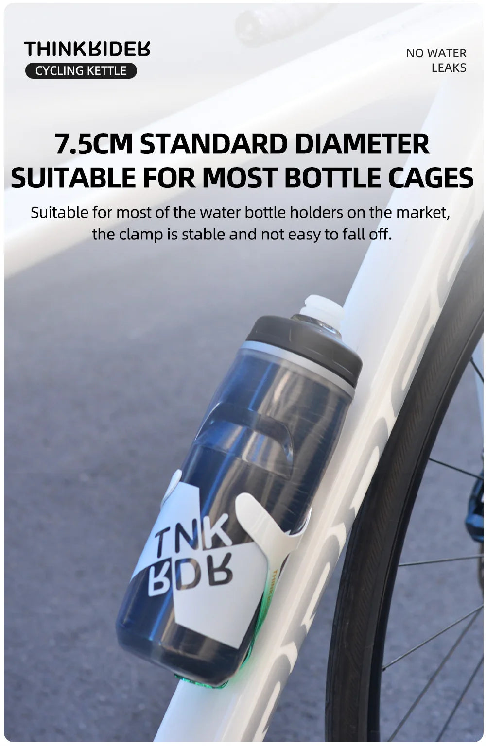 Insulated Cycling Water Bottle 620ml/21oz MTB Ultralight Sports Bottle