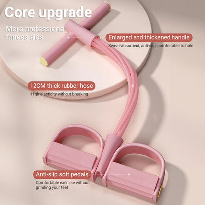 6-Tube Resistance Band Multi Function Tension Rope, Fitness Elastic Bands