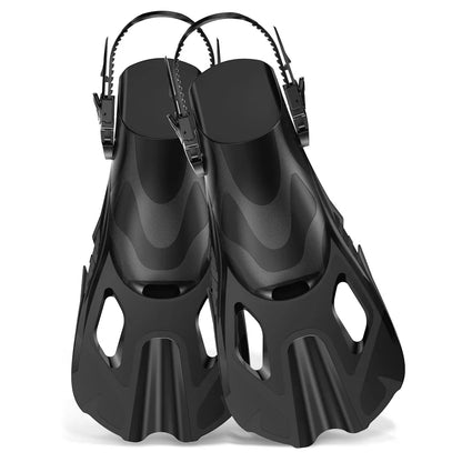 Adjustable Fins for Snorkeling, Diving, Open Heel Swimming Flippers