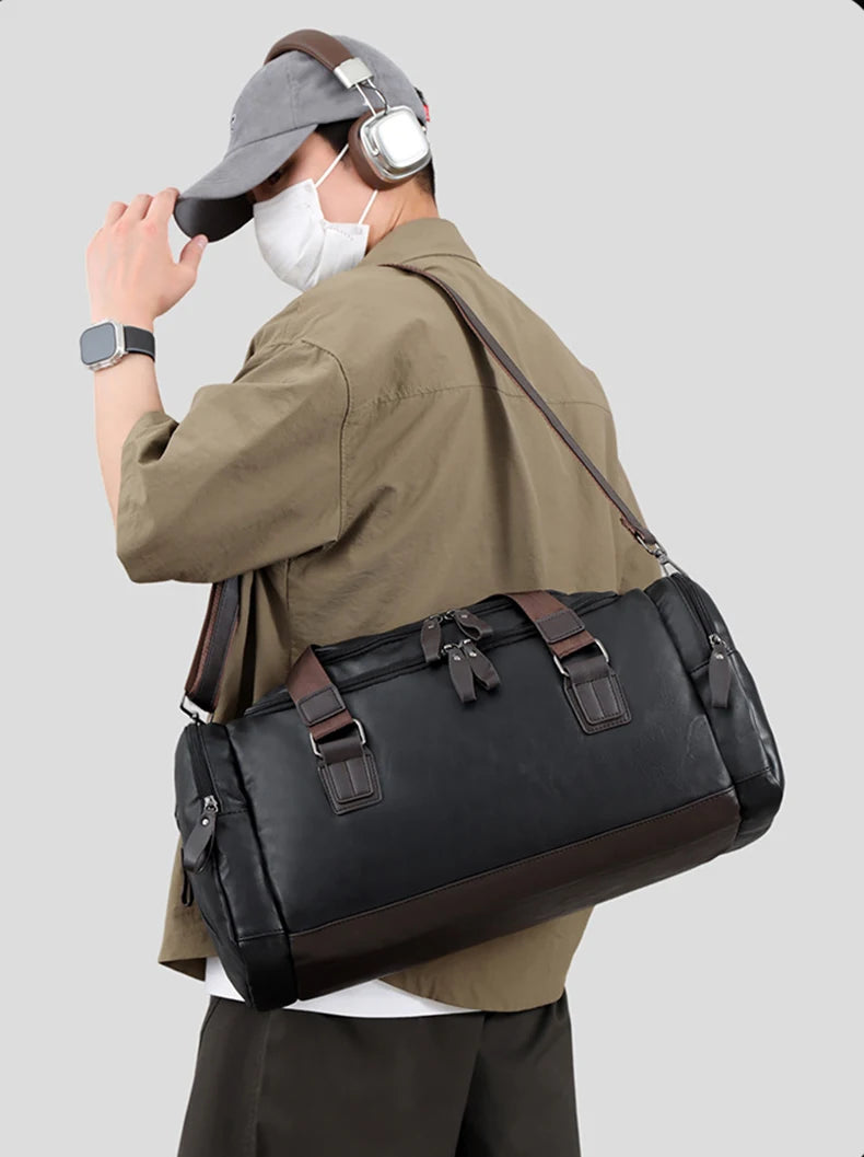 PU Sports Handbag, Shoulder Bag for Gym, Fitness & Travel