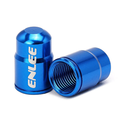 2PCS Aluminum Alloy Bike Valve Caps Bicycle Tire Rim Stem Covers Wheel Valve Covers Dust Decorative Cycling Accessories
