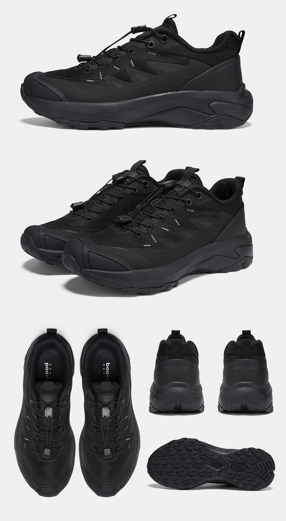 Baasploa Women Hiking Shoes Fashion Comfort Rubber Sole Non-Slip Wear-Resistant Sport Shoes Female Breathable Outdoor Sneakers