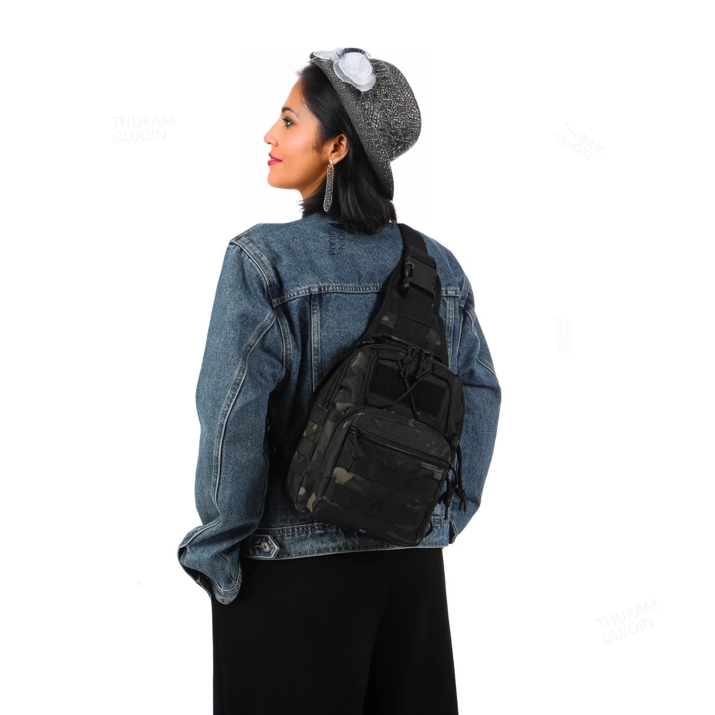 THURAM Outdoor Tactical Bag Backpack Sport Bag Pack Sling Shoulder Backpack for Every Day Carry