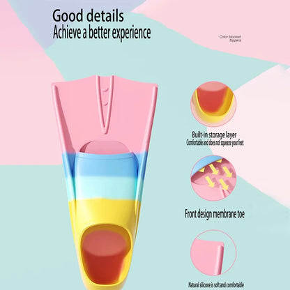 Professional Scuba Diving Silicone Fins, Snorkeling Flippers