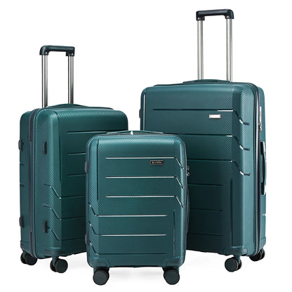 3pcs Travel Suitcase Men Carry-On Luggage Sets, TSA Women Suitcase Rolling Luggage Trolley Case 20 24 28Inch Cabin Suitcase Sets