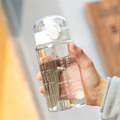 500 ml Sports Water Bottle - Anti-Fall Pop-Up Lid, Outdoor Water Jug, for Fitness and Hiking