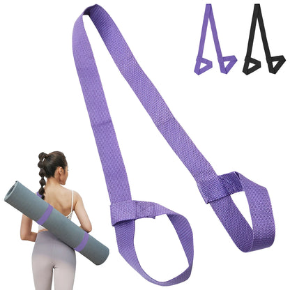 Adjustable Yoga Mat Strap, Shoulder Carry Belt, for Exercise, Stretch, Fitness