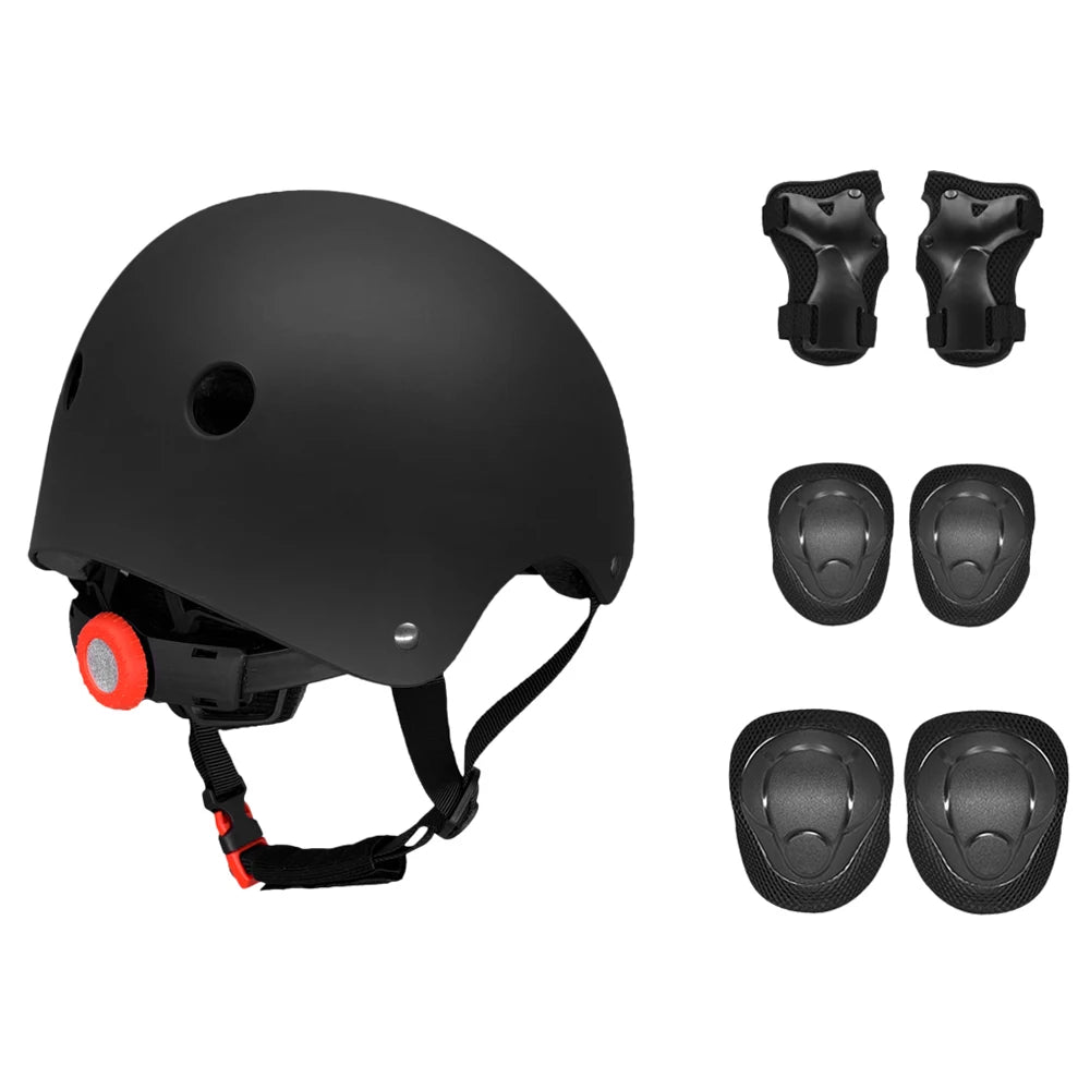 Kids 7 in 1, Helmet and Pads Set, Adjustable, Knee Pads Elbow Pads Wrist Guards for Scooter, Skateboard, Roller Skating, Cycling
