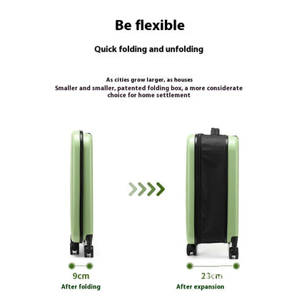 20/24/28Foldable Upright Luggage-Inch Universal Wheel Suitcase Portable Storage Luggage Password Boarding Bag