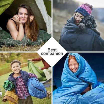 Camping Sleeping Bag Ultralight Waterproof 4 Season Warm Envelope Backpacking Sleeping Bags for Outdoor Tra