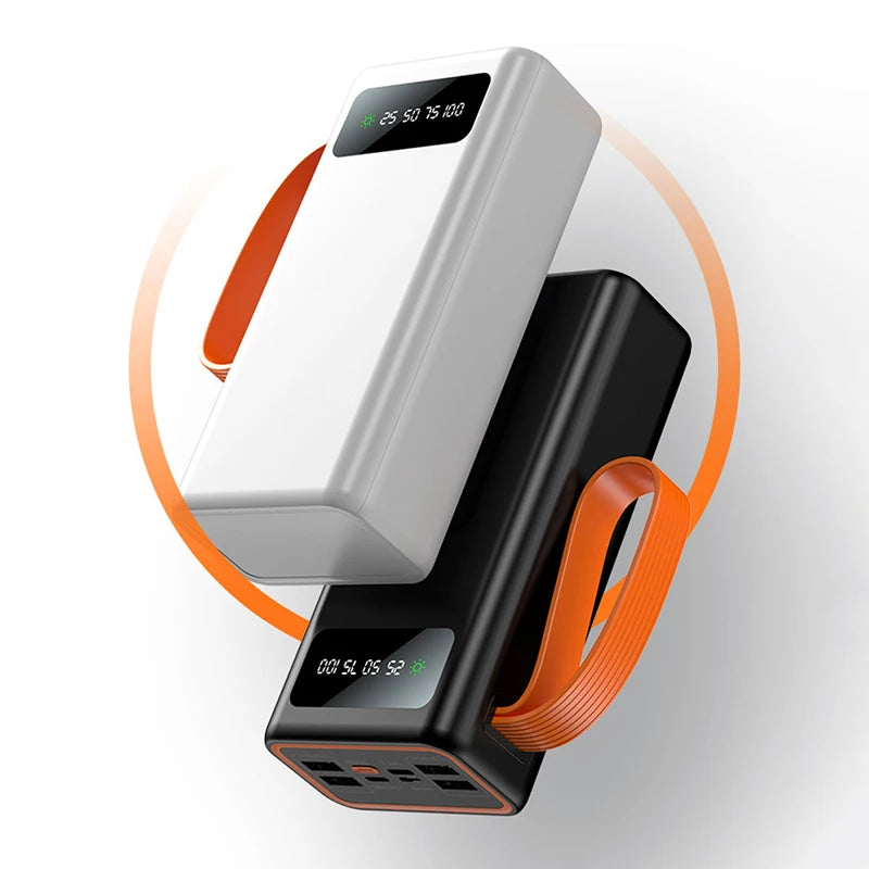 Xiaomi 100000mAh Solar Panel Power Bank Fast charging Comes with Four Wire External Battery Pack with Flashlight For Outdoors ﻿