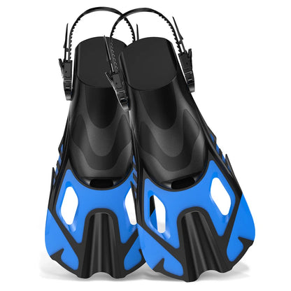 Adjustable Fins for Snorkeling, Diving, Open Heel Swimming Flippers