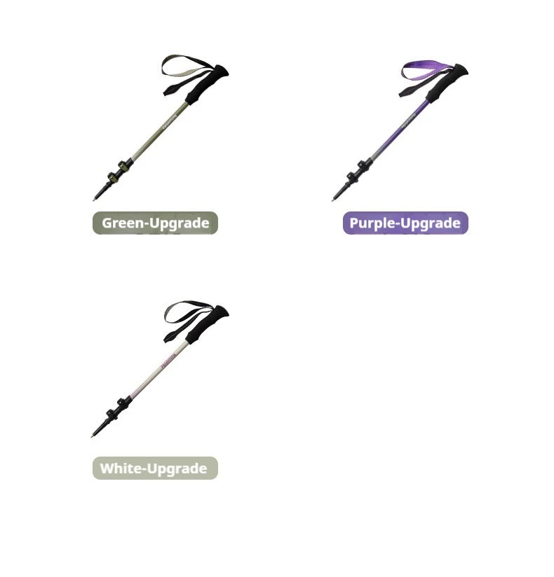 Naturehike 3-Section Trekking Pole 3K Carbon Fiber Ultralight Adjustable EVA Walking Stick Outdoor Hiking Telescopic Pole EXT1