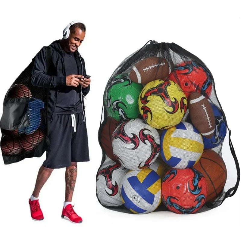 Extra Large Drawstring Mesh Bag, Durable Net Storage Bag, for Toys, Balls & Sports Equipment