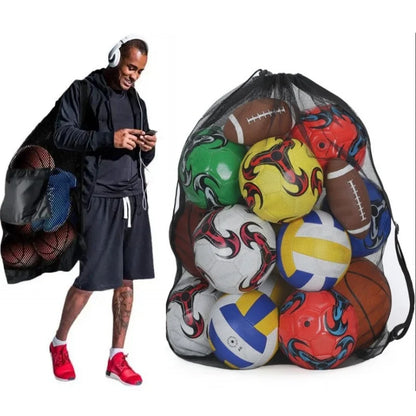 Extra Large Drawstring Mesh Bag, Durable Net Storage Bag, for Toys, Balls & Sports Equipment