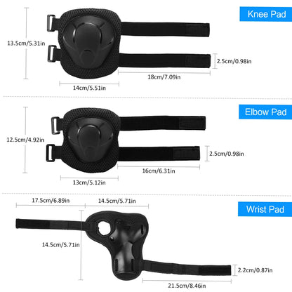 Kids 7 in 1, Helmet and Pads Set, Adjustable, Knee Pads Elbow Pads Wrist Guards for Scooter, Skateboard, Roller Skating, Cycling