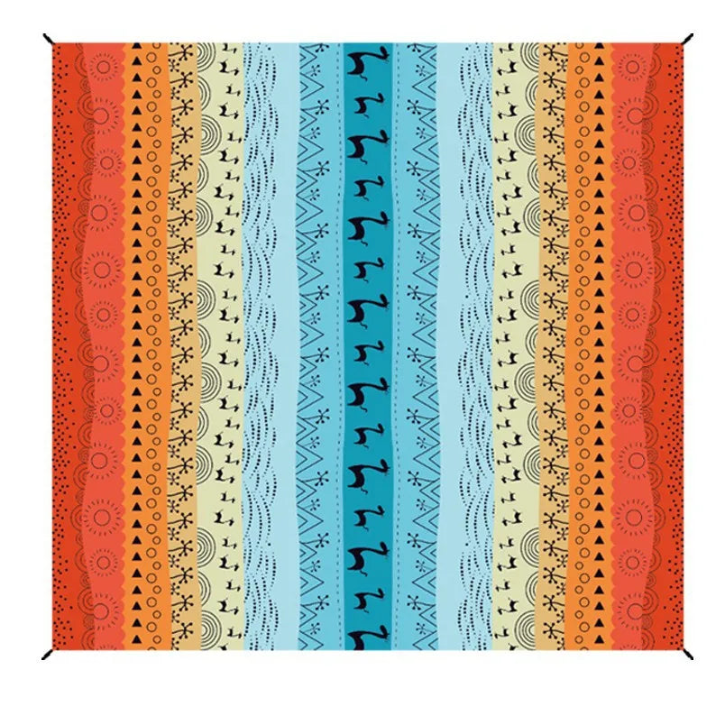 Waterproof Beach & Picnic Mat, Colourful, Resistant & Durable