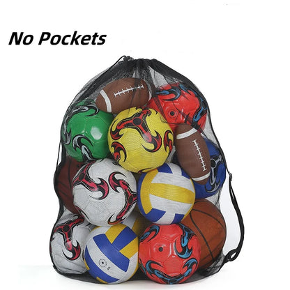 Extra Large Drawstring Mesh Bag, Durable Net Storage Bag, for Toys, Balls & Sports Equipment