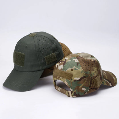1/2pcs New Men Camouflage Baseball Cap Breathable Sunscreen Hat Outdoor Sports Hunting Hiking Camping Beach Fishing Sun Hat